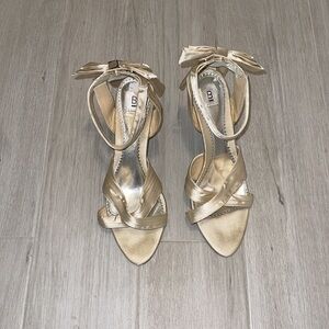 Satin Bow Heels